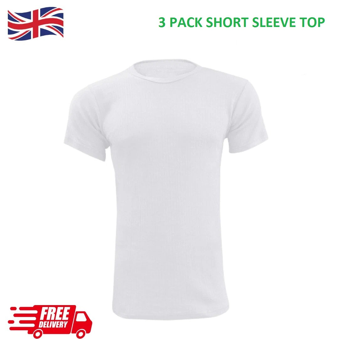 Pack of 3 Thermal T-Shirts or Long Johns Cosy Essentials for Cold Weather S-XXL