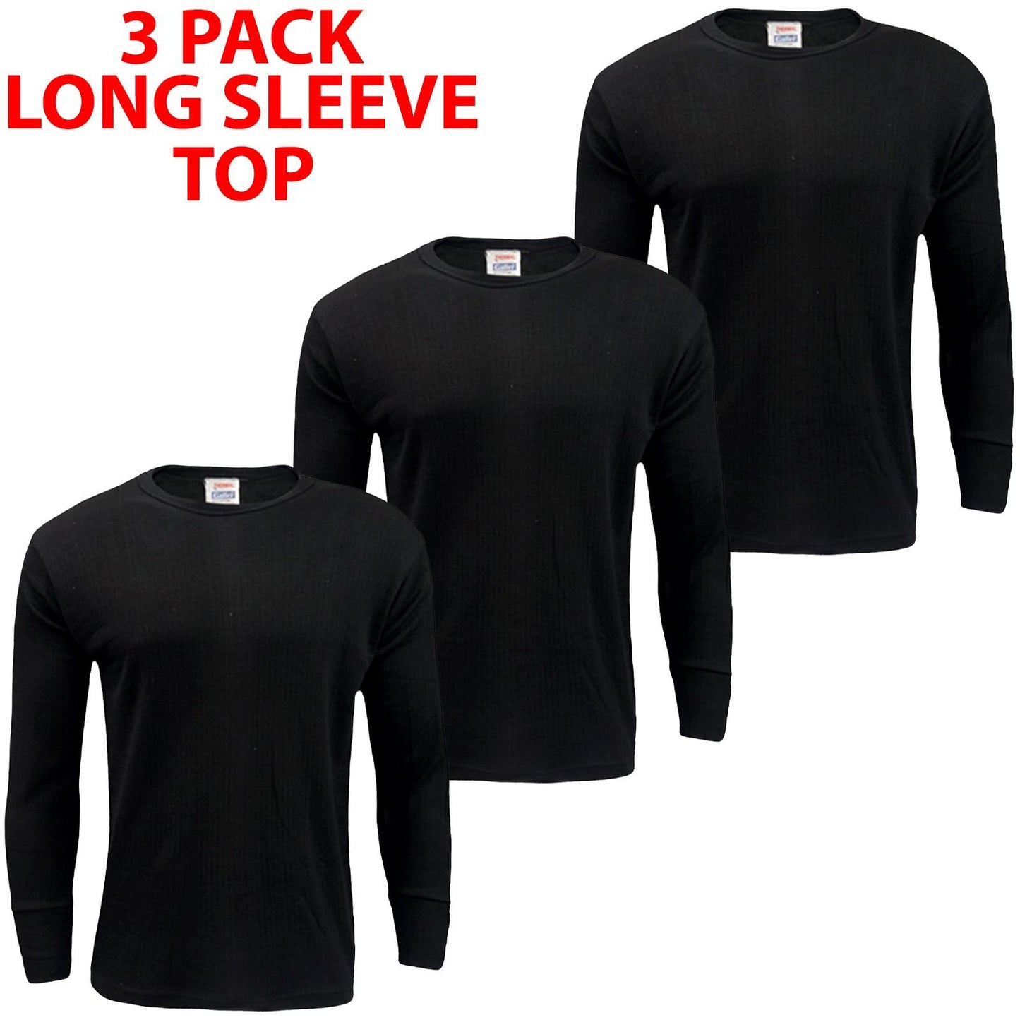 Pack of 3 Thermal T-Shirts or Long Johns Cosy Essentials for Cold Weather S-XXL