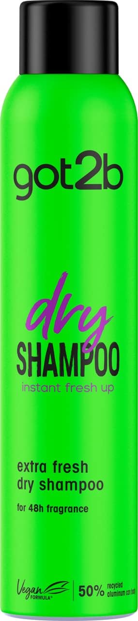 got2b Fresh It Up, No Rinse Spray to Refresh Hair in Between Washes, No White Residue, Dry Shampoo, Extra Fresh 200ml
