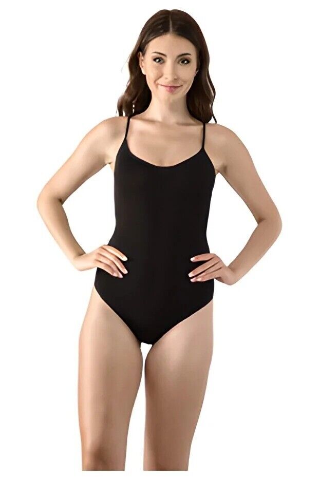 Vivaldi Lycra Rope Strap Undershirt Body,Code 313,Size M,Black