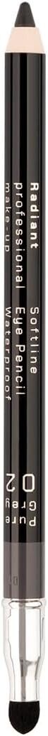 Radiant Softline Waterproof Eye Pencil with Smudging Tool,02 Pure Grey,Free 🚚
