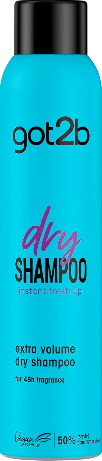 got2b Fresh It Up, No Rinse Spray to Refresh Hair in Between Washes, No White Residue, Dry Shampoo, Extra Volume 200ml