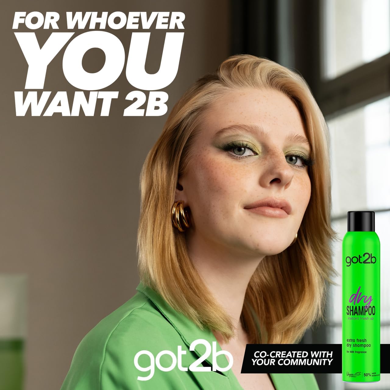 got2b Fresh It Up, No Rinse Spray to Refresh Hair in Between Washes, No White Residue, Dry Shampoo, Extra Fresh 200ml