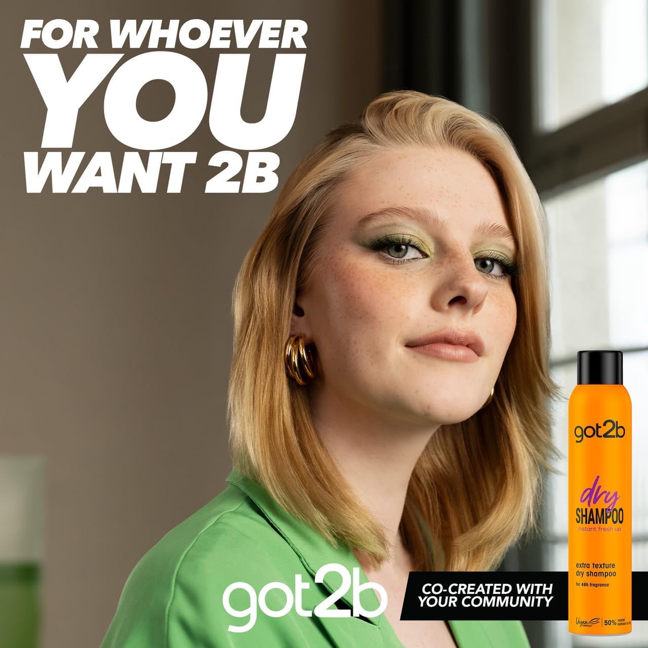 got2b Fresh It Up, No Rinse Spray to Refresh Hair in Between Washes, No White Residue, Dry Shampoo, Extra Texture 200ml