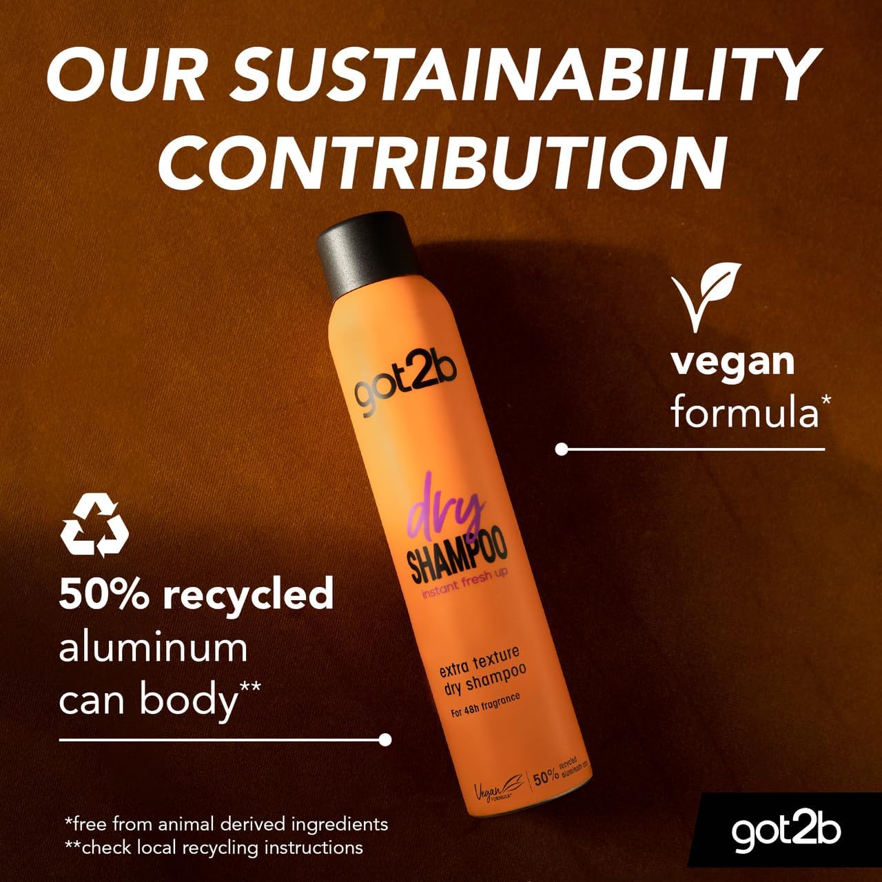 got2b Fresh It Up, No Rinse Spray to Refresh Hair in Between Washes, No White Residue, Dry Shampoo, Extra Texture 200ml