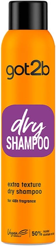 got2b Fresh It Up, No Rinse Spray to Refresh Hair in Between Washes, No White Residue, Dry Shampoo, Extra Texture 200ml