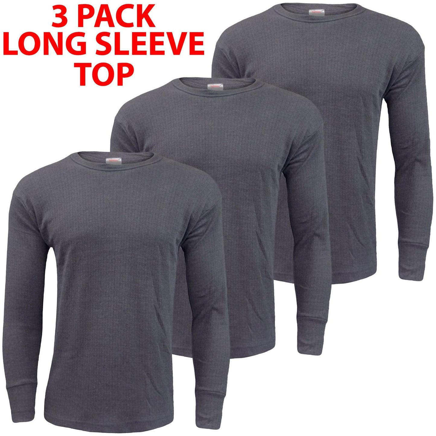 Pack of 3 Thermal T-Shirts or Long Johns Cosy Essentials for Cold Weather S-XXL
