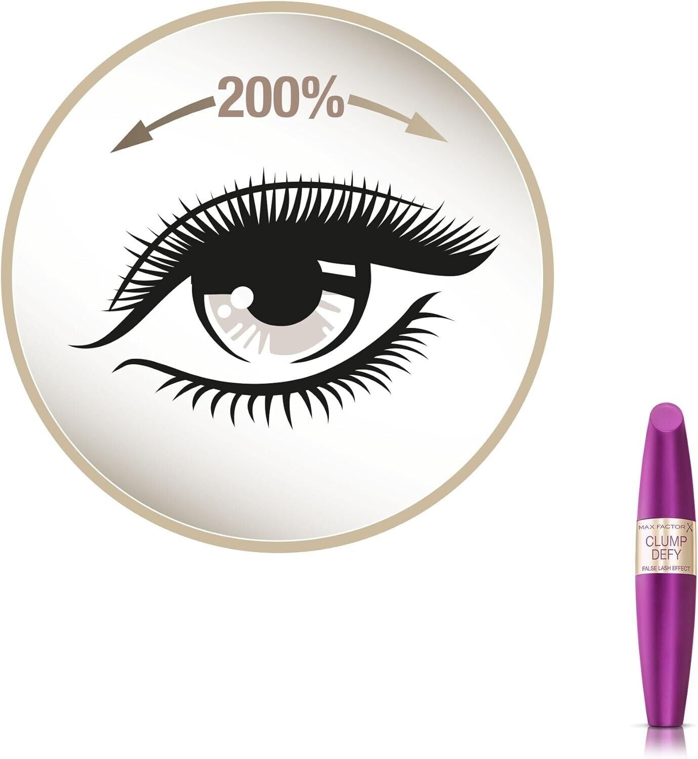 Max Factor False Lash Effect Clump Defy Volumising Mascara,Black,13.1 ml