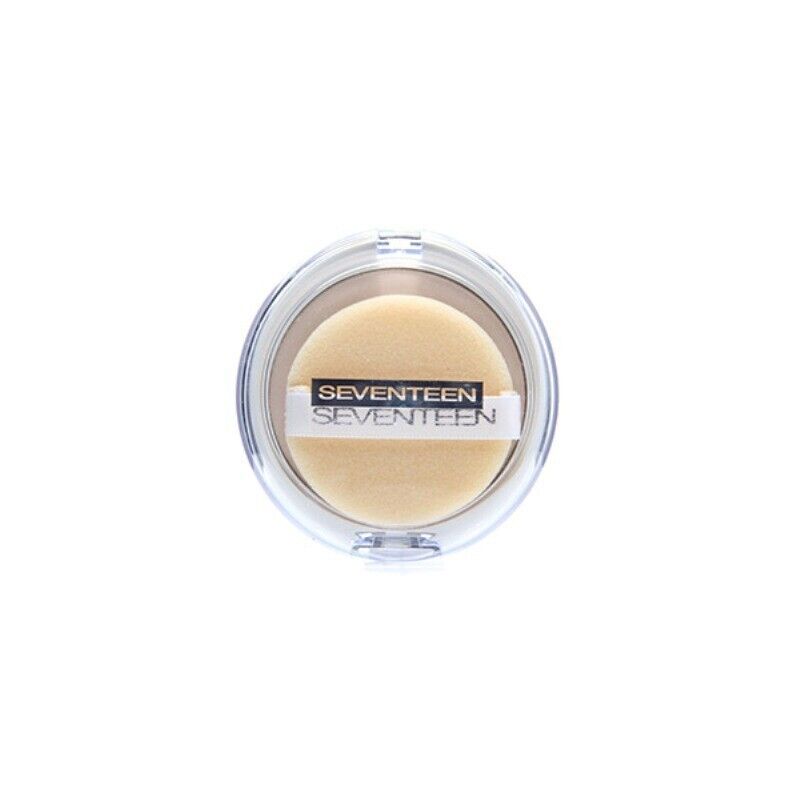 Seventeen Natural Sliky Transparent Compact  Powder No.1,VITAMIN E,ALOE VERA