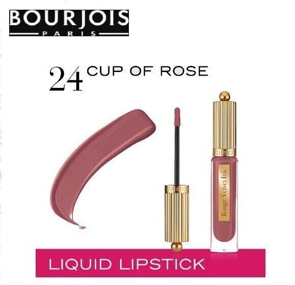 Bourjois Rouge Velvet Ink Liquid Lipstick 24 Cup Of Rose,3.5 ml