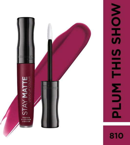 Rimmel London,Stay Matte Liquid Lipstick,810 Plum This Show,5.5 ml