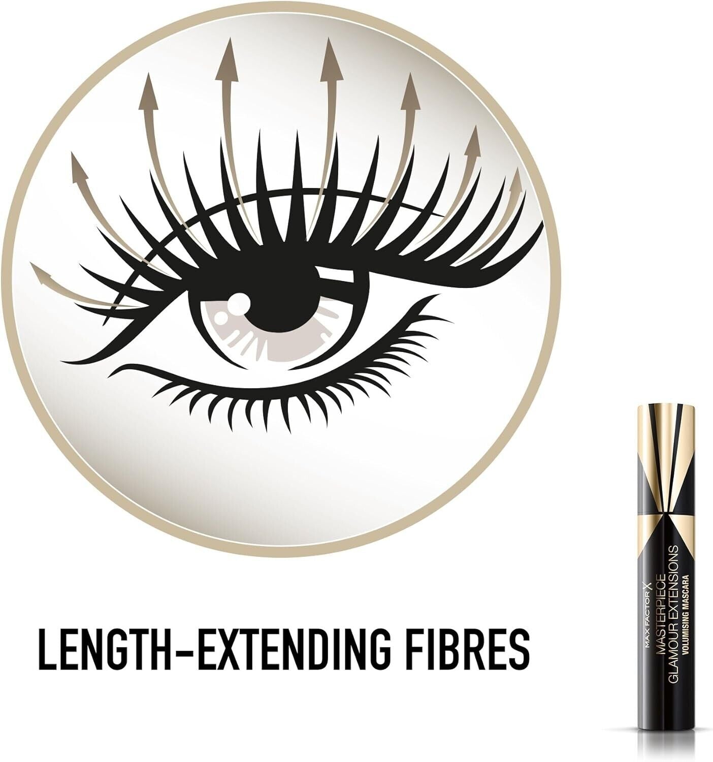 Max Factor Masterpiece Glamour Extensions Mascara, Black