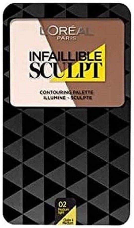 L'oreal Paris Infaillible Sculpt Contouring  Palette - 02 Medium Light,10 g