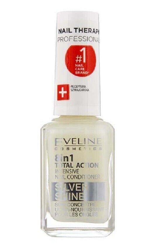 Eveline Professional Nail Therapy Total Action 8in1 Silver Nail Conditioner12 ml