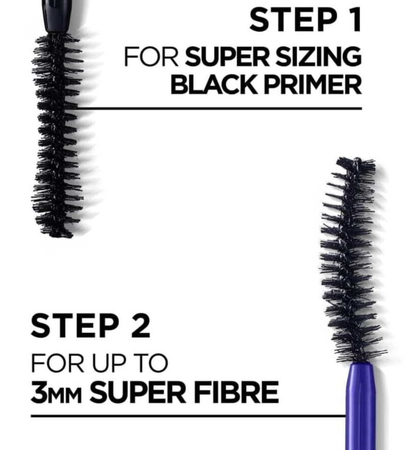 L’Oreal Paris Pro XXL Extension 2 Step Mascara ,Black,12 ml