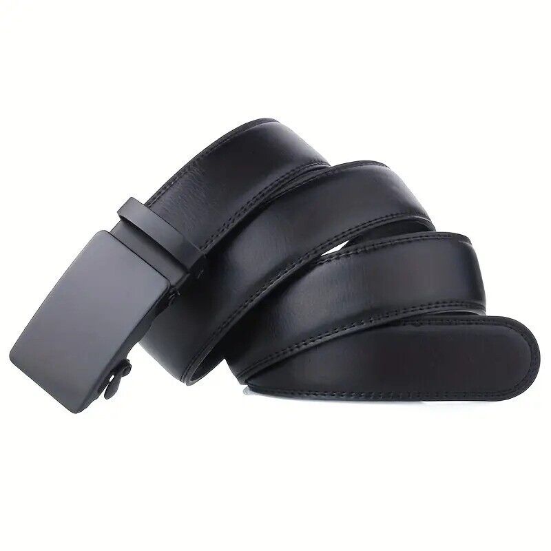 Men's Automatic Buckle Belt PU Leather Belt Business Suit Waist Strap,Free 🚚