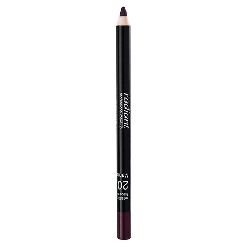 Radiant Softline Waterproof Lip Pencil,20 Maroon, 1.2g,by luxeemporium