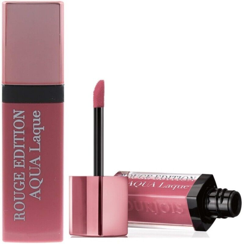 Bourjois Paris Rouge Edition Aqua Laque Lipsticks,02 Rose on the rocks