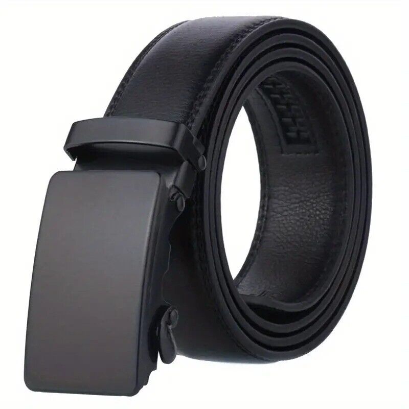 Men's Automatic Buckle Belt PU Leather Belt Business Suit Waist Strap,Free 🚚