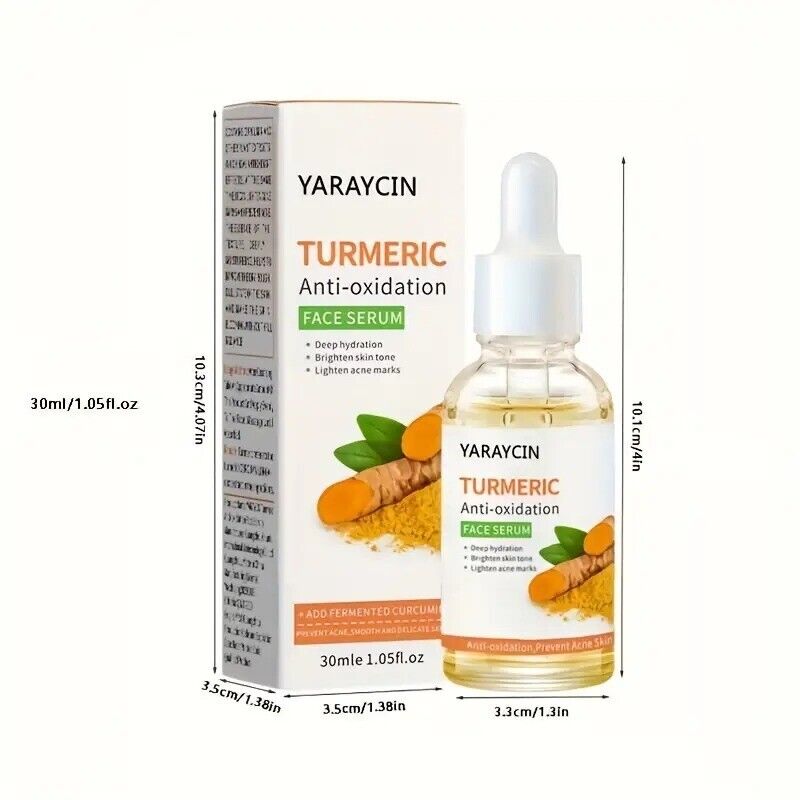 Turmeric Oxidant Resistant Face Serum, Lighten And Even Skin Tone, Moisturizing