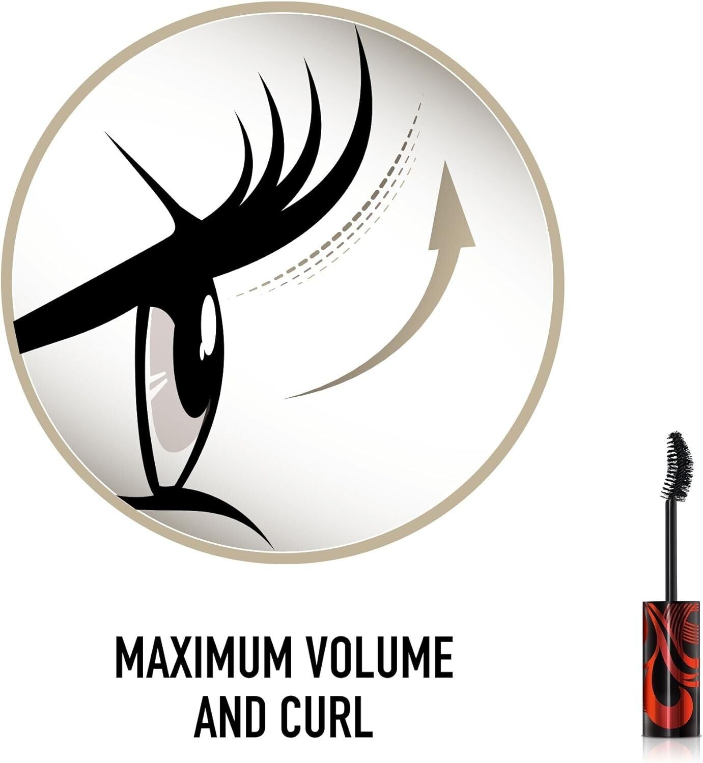 Max Factor Mascara 2000 Calorie Curl Addict Black Brown,11 ml