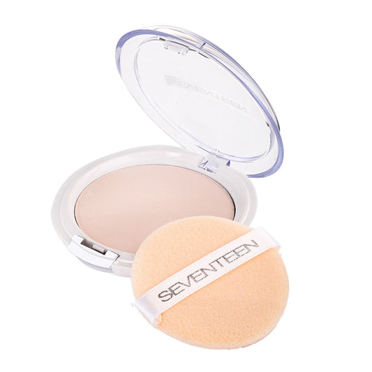 Seventeen Natural Sliky Transparent Compact  Powder No.1,VITAMIN E,ALOE VERA