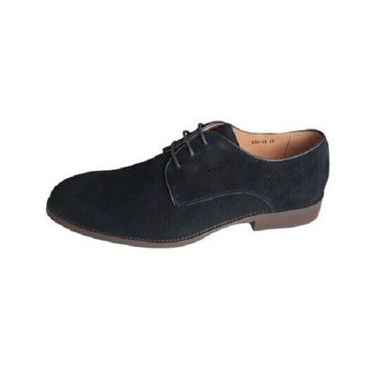 Men's Shoes Natural Suede Leather,Creev,Black,cod 826-41,Size 6 UK, (Free  🚚)