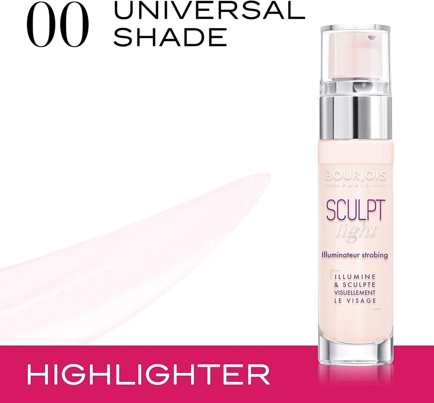 Bourjois Sculpt Light Highlighter Universal Shade Clear,	15ml