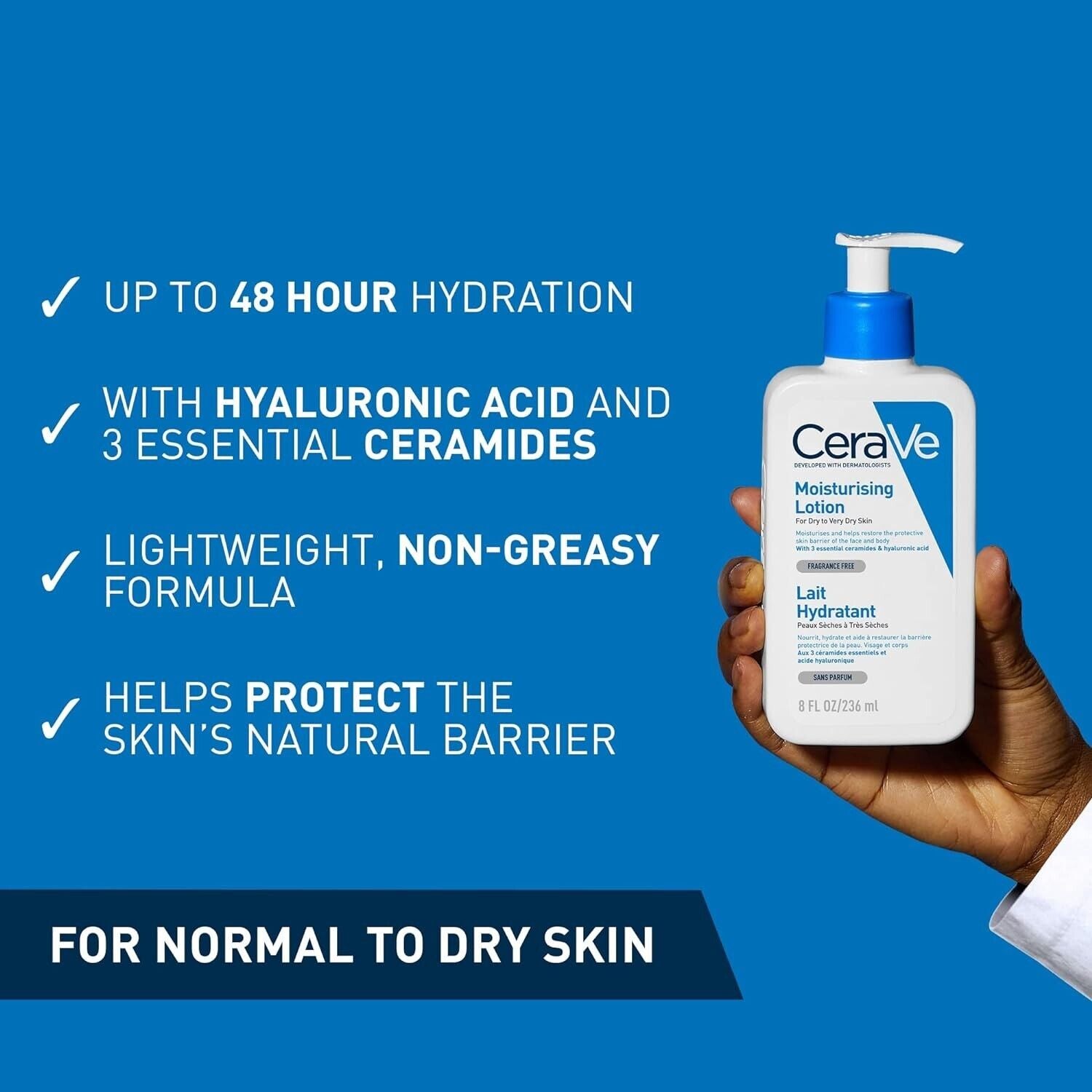 CeraVe Moisturising Lotion,with hyaluronic acid and 3 essential ceramides