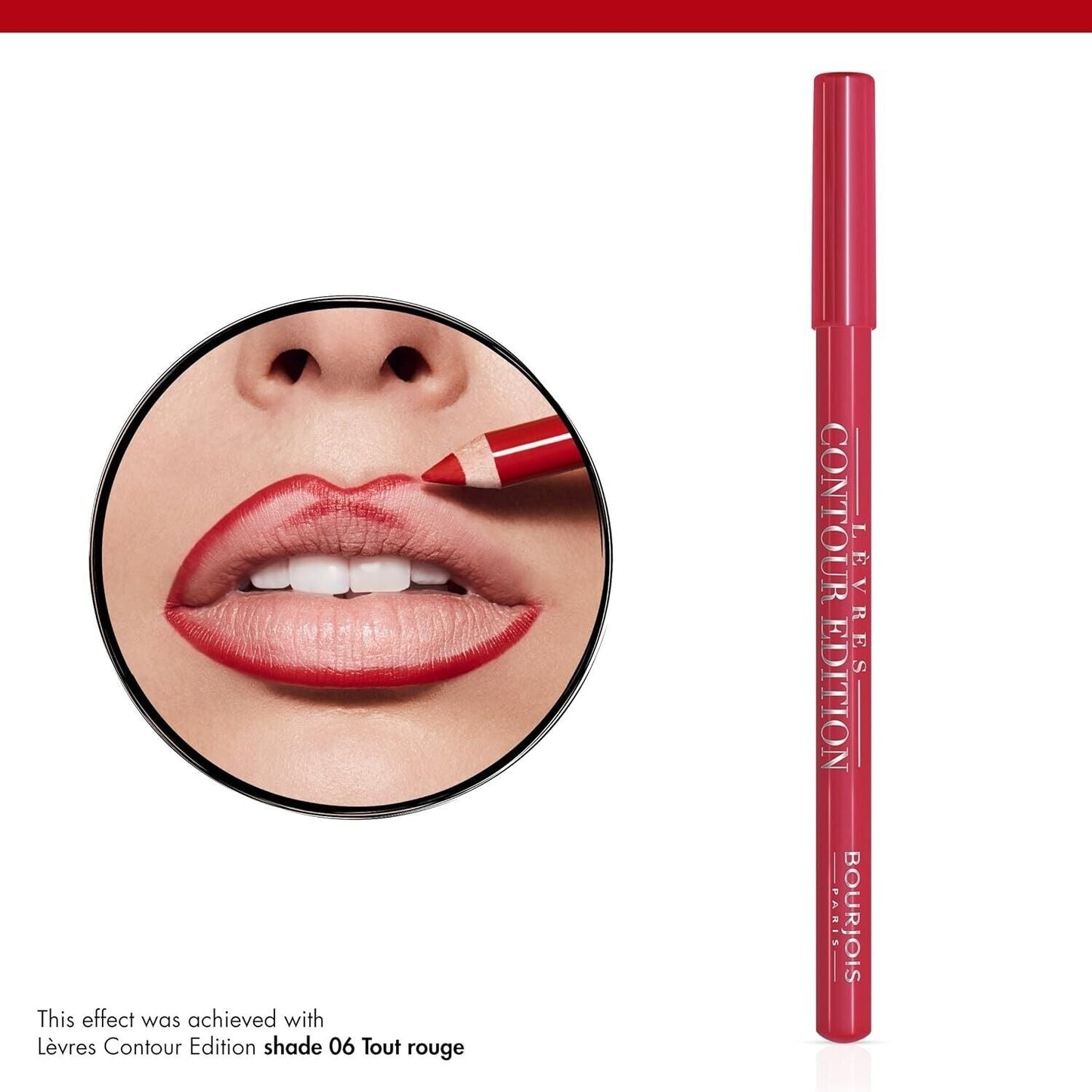 Bourjois Levres Contour Edition Lip Liner,4 Chaud Comme La Fraise, 1.14g