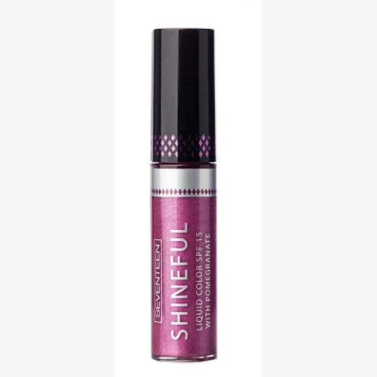 Seventeen Shineful Lipstick Liquid Color,17 Boysenberry,10 ml,SPF 15