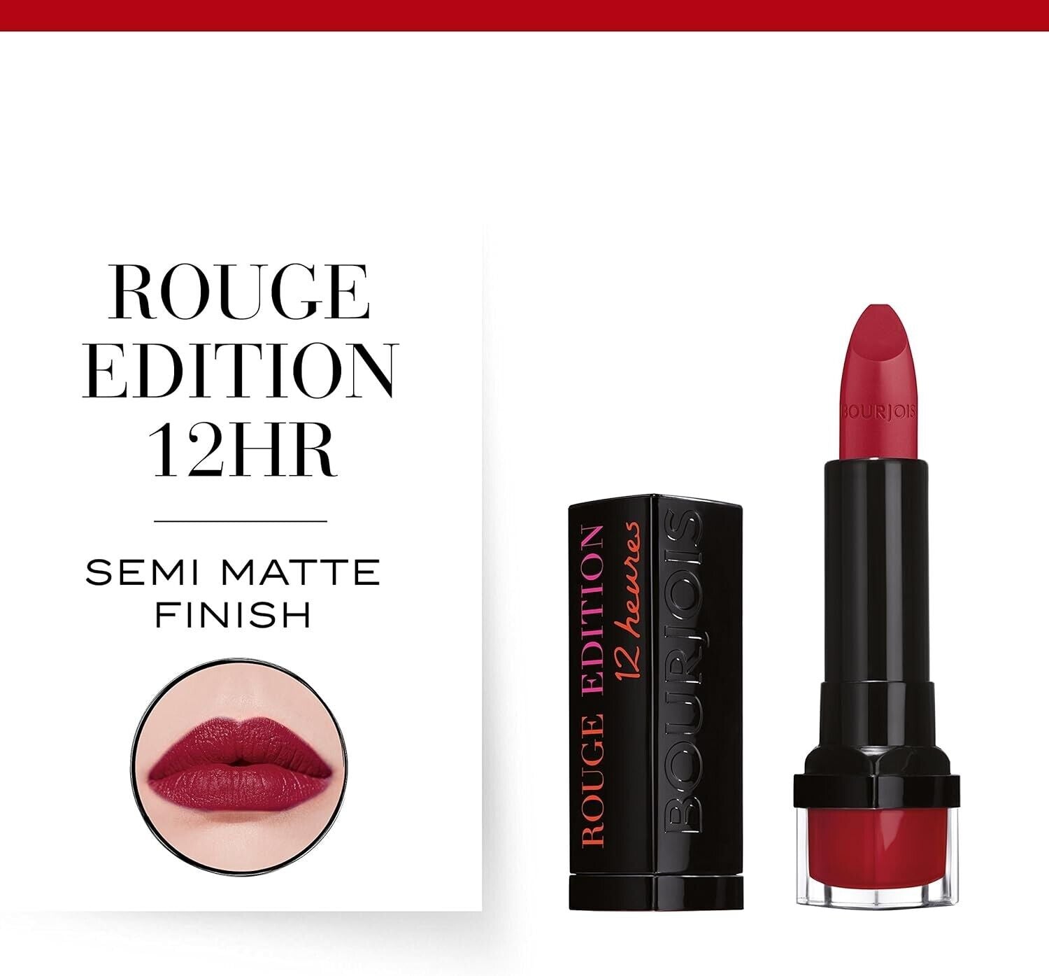 Bourjois Rouge Lipstick, 45 Red-Outable ,3.5g