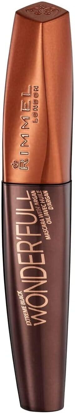 Rimmel Wonder’Full With Argan Oil Mascara 003 Extreme Black,12 ml,by luxeemporium