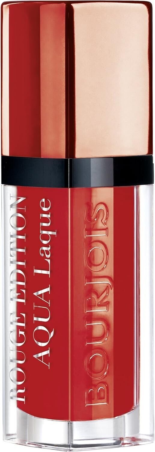 Bourjois Paris Rouge Edition Aqua Laque Lipsticks,06 Feeling Reddy