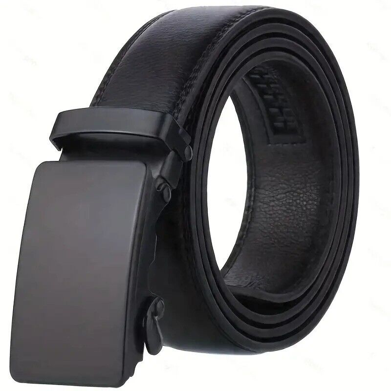 Men's Automatic Buckle Belt PU Leather Belt Business Suit Waist Strap,Free 🚚