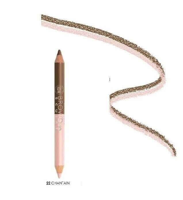 Bourjois Brow Duo Sculpt Eyebrow Pencil&Highlighter 22 Chestnut,1.95 g