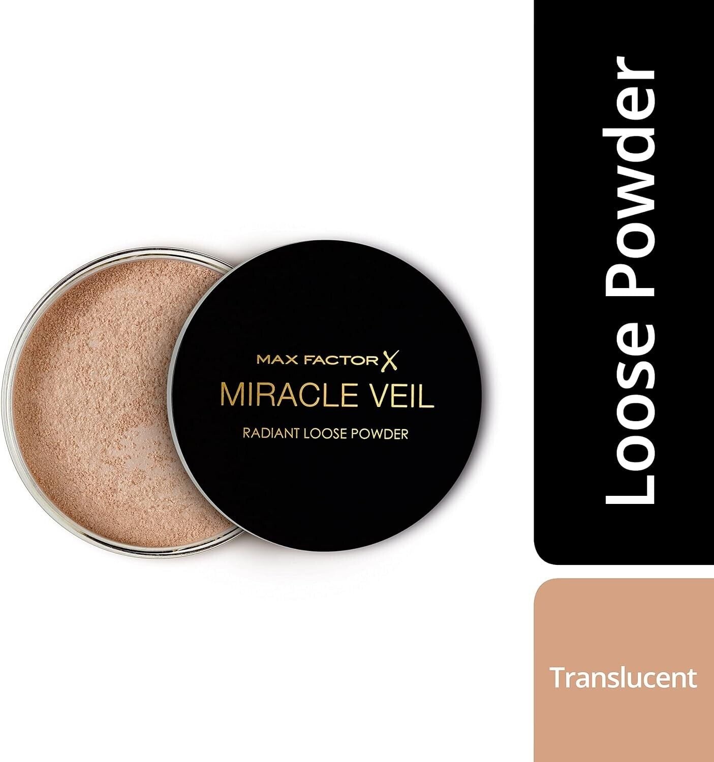 Max Factor Miracle Veil Radiant Loose Face Powder,Translucent, 4 g