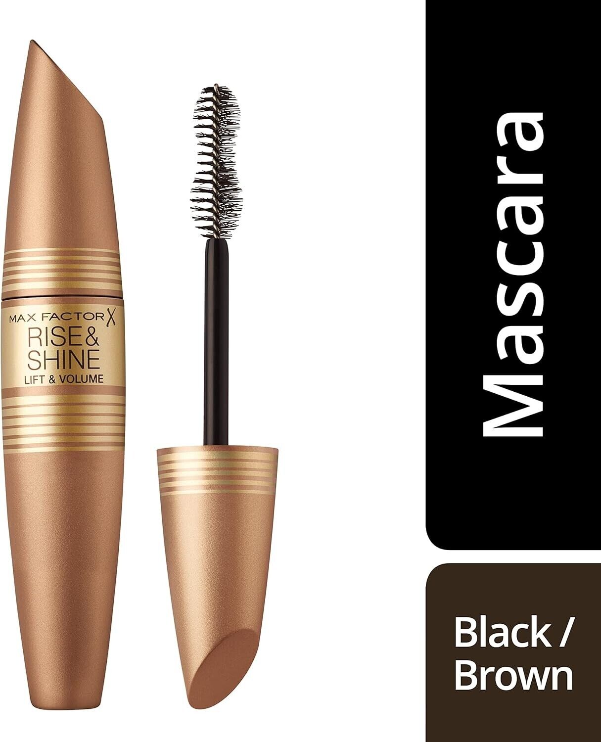 Max Factor Rise & Shine Lift & Shine Mascara 002 Brown/Black,12ml