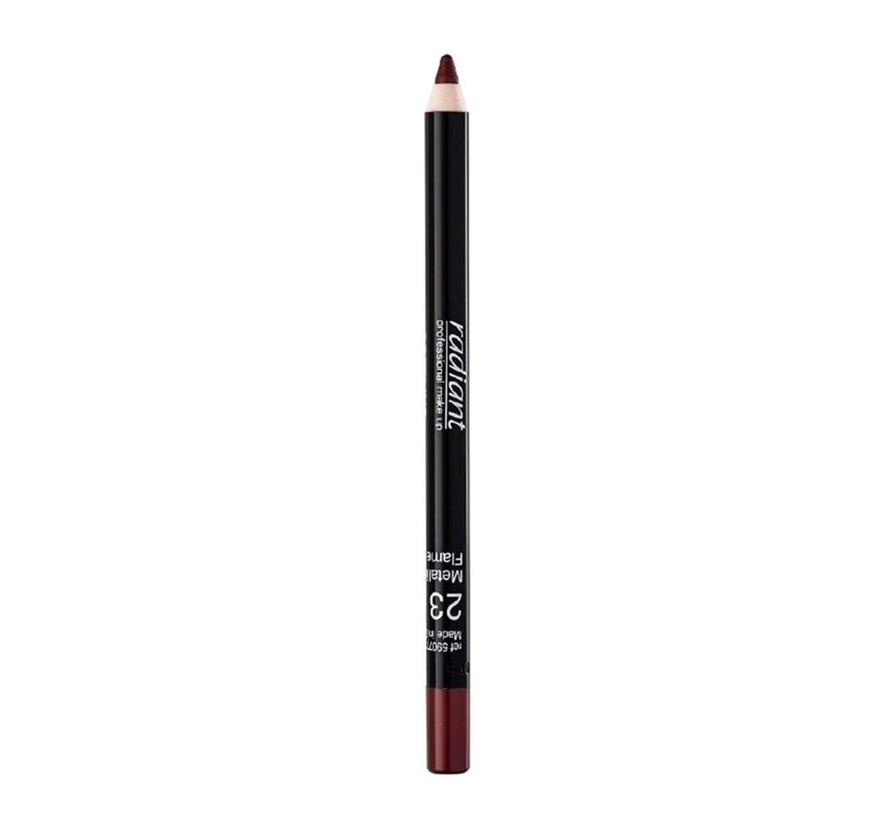 Radiant Softline Waterproof Lip Pencil,23 Metallic Flame, 1.2g,by luxeemporium