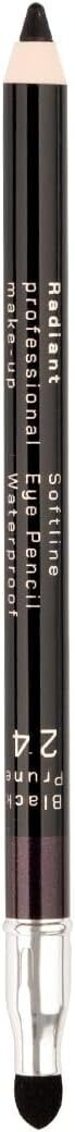 Radiant Softline Waterproof Eye Pencil with Smudging Tool,24 Black Prune