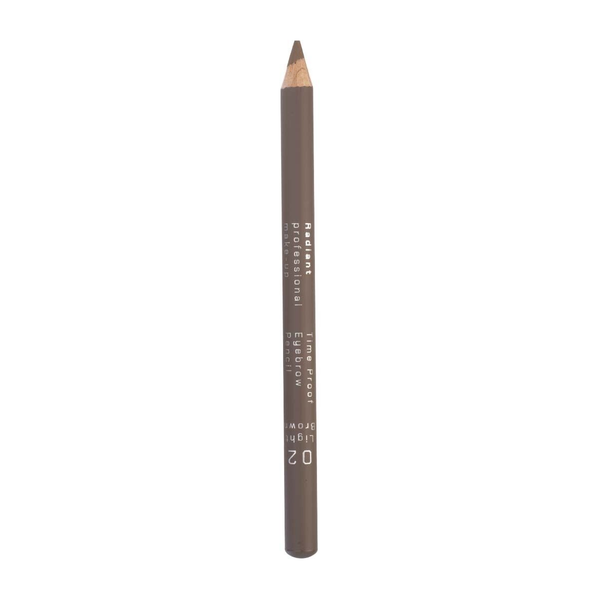 RADIANT PROFESSIONAL ,TIME PROOF EYEBROW PENCIL,02 LIGHT BROWN ,1.14 G,FREE 🚚