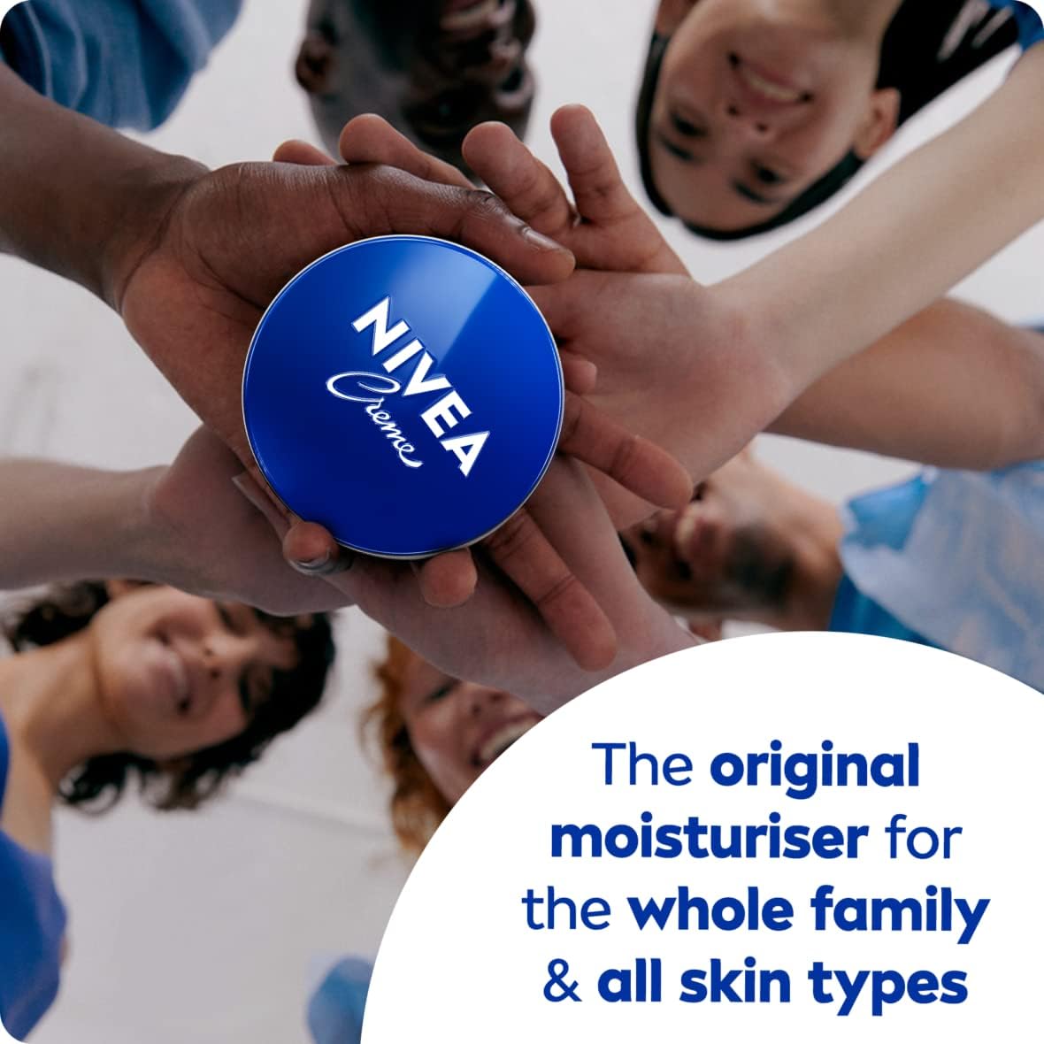 NIVEA Creme Tin (400ml), Moisturising Cream Provides Intensive Protective Care for Soft and Supple Skin, Ideal for Daily Use as a Face, Hand, or Body Cream