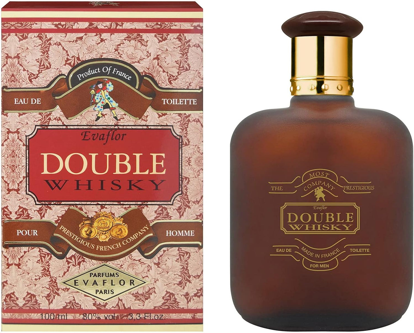 DOUBLE WHISKY Eau de Toilette ,Men perfume,100 ml,By EVAFLORPARIS