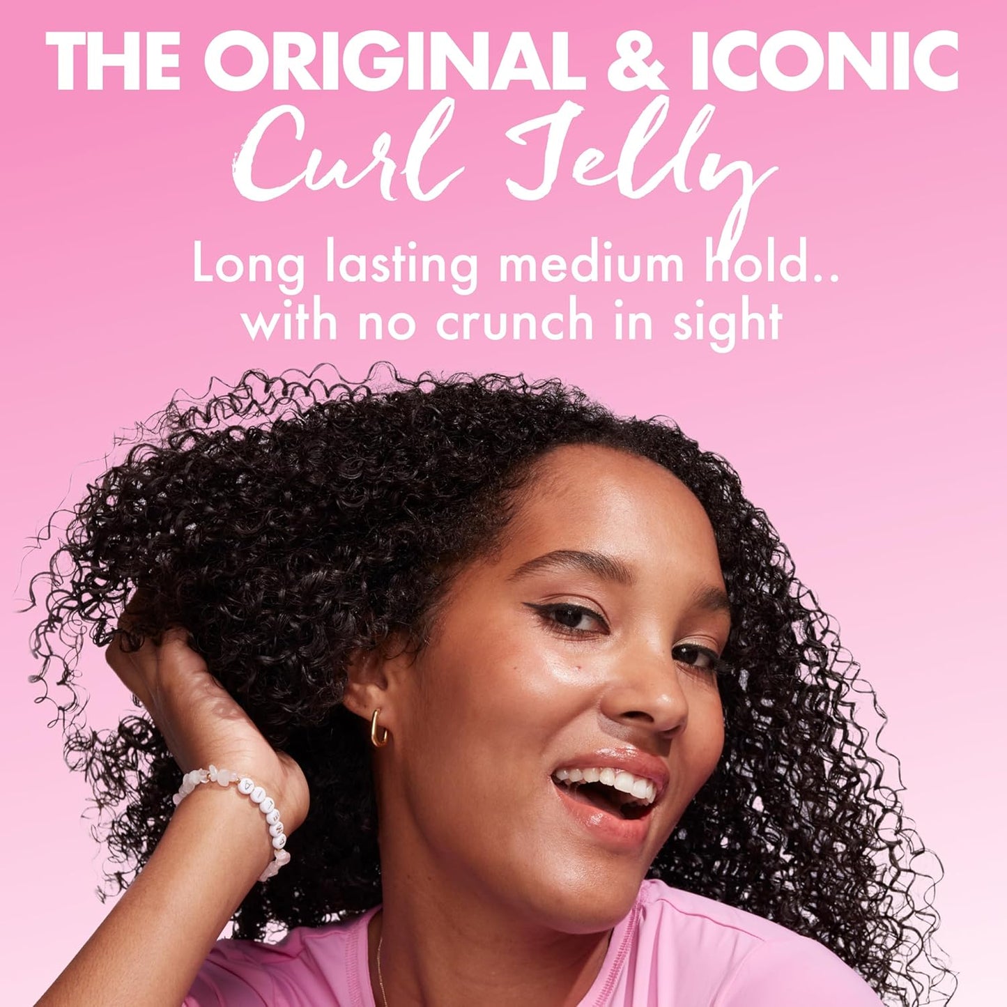 Umberto Giannini Curl Jelly Scrunching Jelly 200ml - Frizz Solution Defining Hair Gel for 2a-4c Curly, Wavy, Coily Hair - Vegan & Cruelty-Free