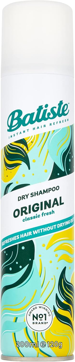 Batiste Dry Shampoo Original 200ml,Fresh&Clean Fragrance,No Rinse ,200 ml