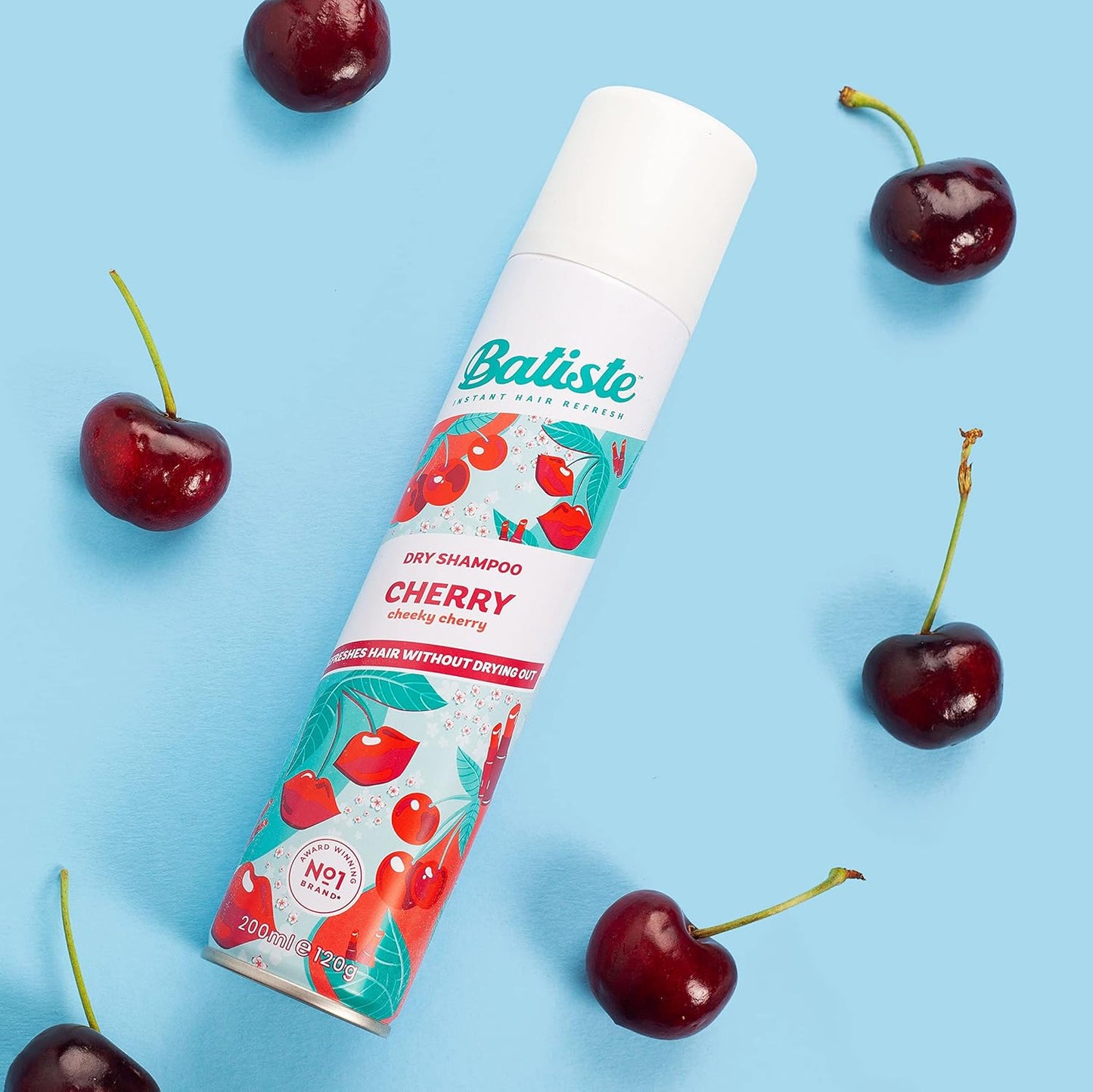 Batiste Dry Shampoo in Cherry,Cool&Retro Fragance, No Rinse Spray,200 ml