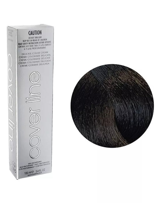 COVER LINE Delicate Hair Color Cream,4.7 Tobacco Brown