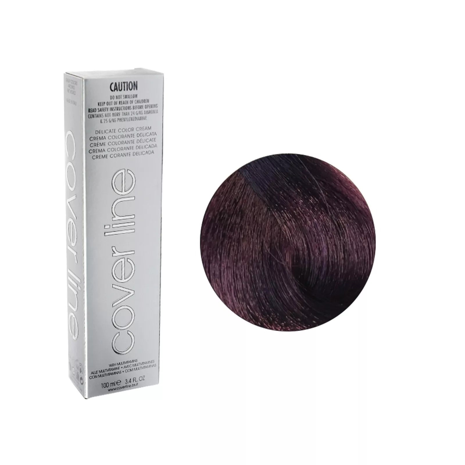 COVER LINE Delicate Hair Color Cream,5.22 Intensive Light Violet Brown