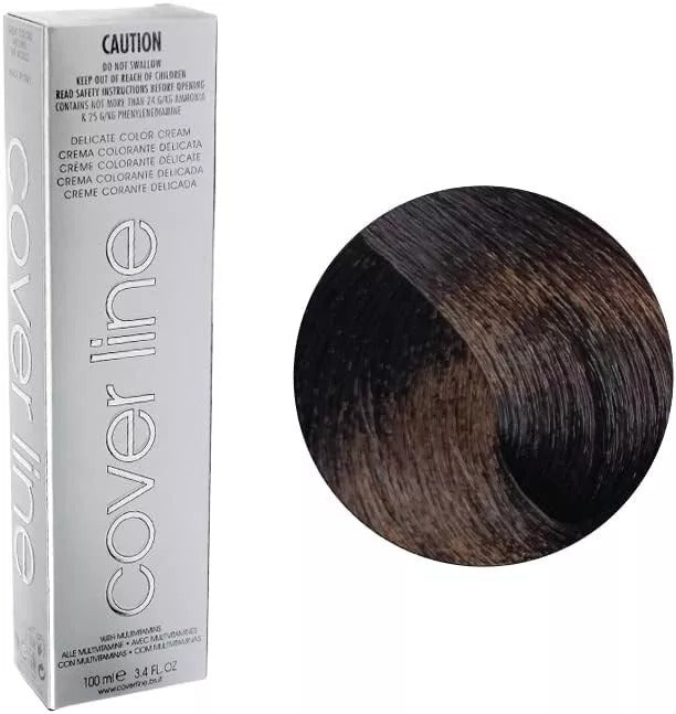 COVER LINE Delicate Hair Color Cream,5.7 Light Tobacco Brown