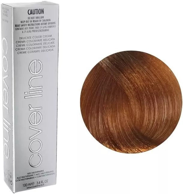 COVER LINE Delicate Hair Color Cream,9.43 Very Light Copper Gold Blond